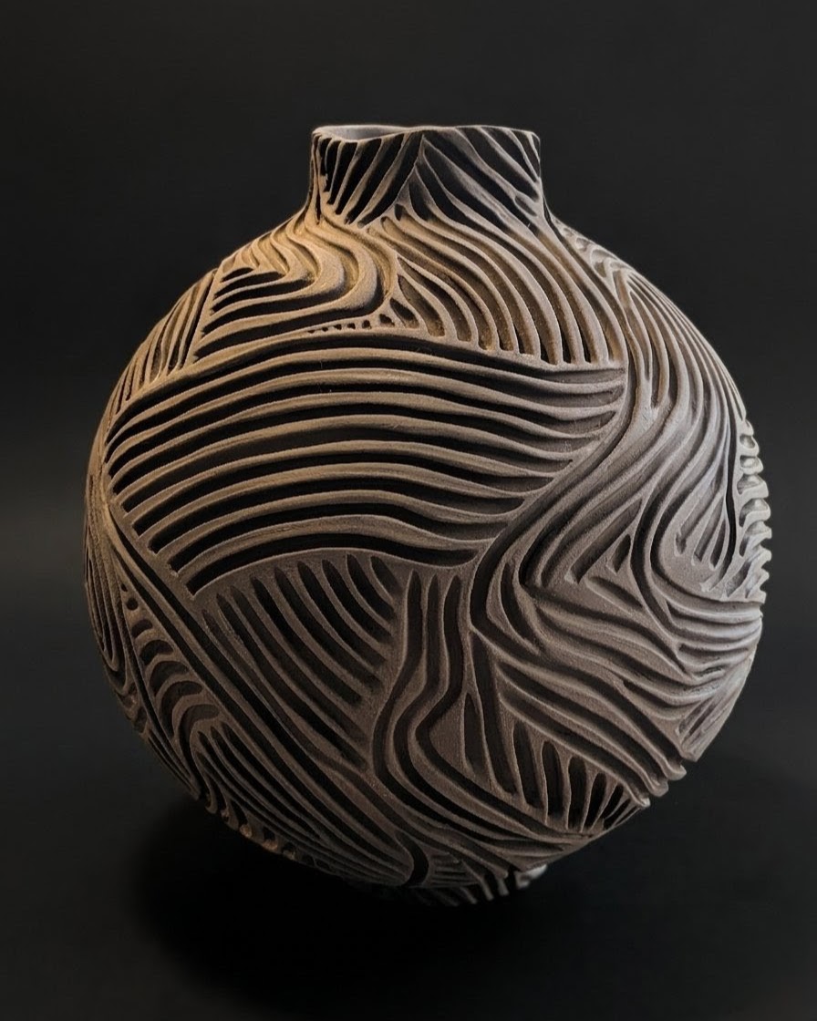 Vase No. 139 in greenware
